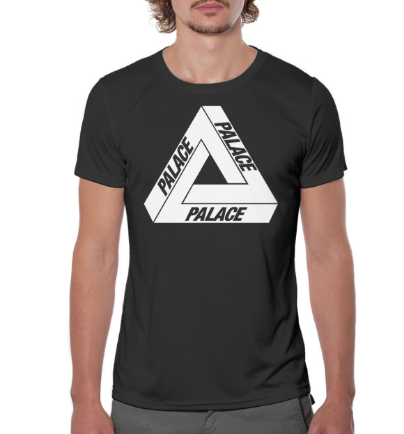 Мужская футболка с притом Palace цвета Белый Мужская футболка с изображением Palace цвета Белый