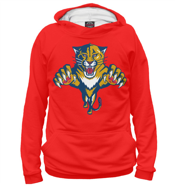 Женское худи с изображением Florida Panthers цвета Белый