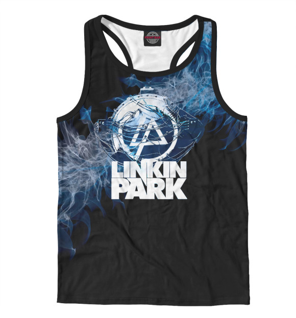 Мужская майка-борцовка с изображением Linkin Park цвета Белый