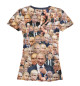 Женская футболка Путин коллаж