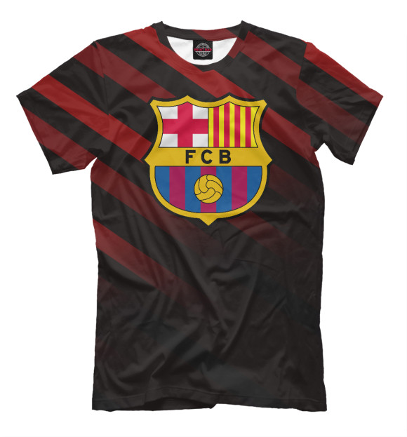 Футболка для мальчиков с изображением ФК Барселона цвета Черный