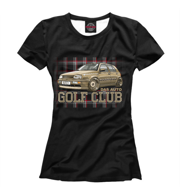 Женская футболка с изображением Golf mk3 цвета Белый