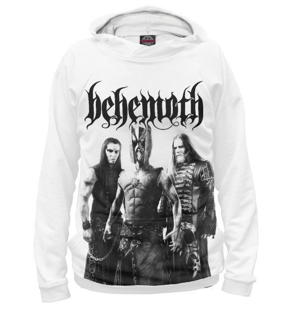 Женское худи с изображением Behemoth цвета Белый