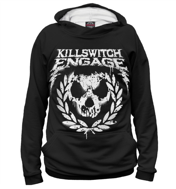 Мужское худи с изображением Killswitch Engage цвета Белый