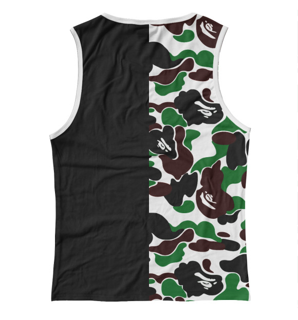 Женская майка с изображением Bape Shark цвета Белый