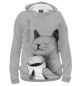 Мужское худи Morning Cat