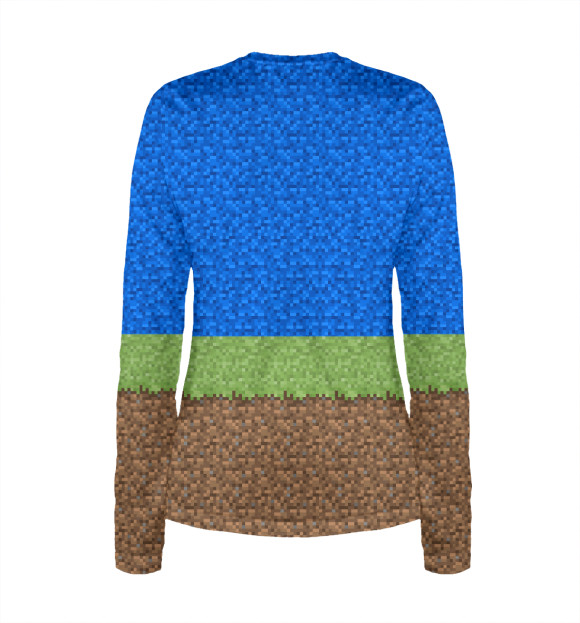 Женский лонгслив с изображением АНДРЕЙ-MINECRAFT цвета Белый