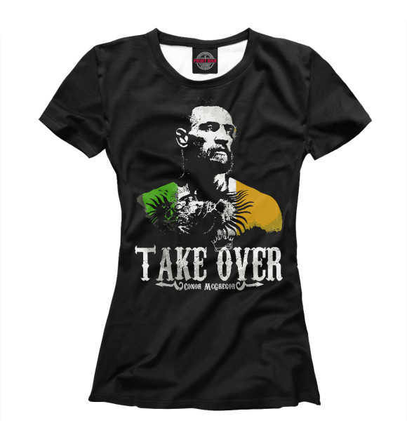 Футболка для девочек с изображением Conor McGregor цвета Белый
