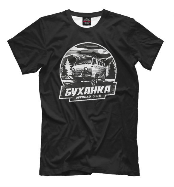 Футболка для мальчиков с изображением UAZ цвета Черный