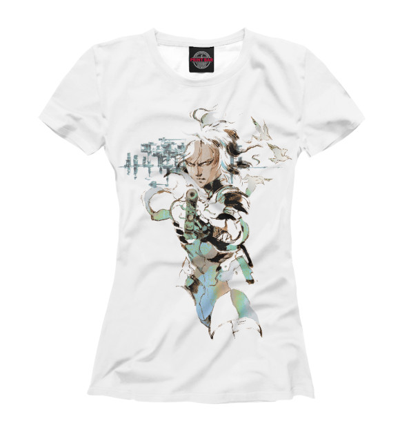 Женская футболка с изображением Raiden цвета Белый