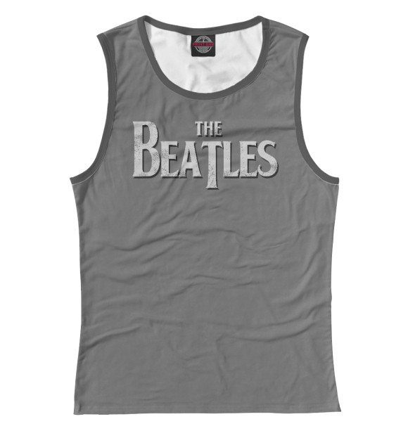 Майка для девочки с изображением The Beatles Gray цвета Белый