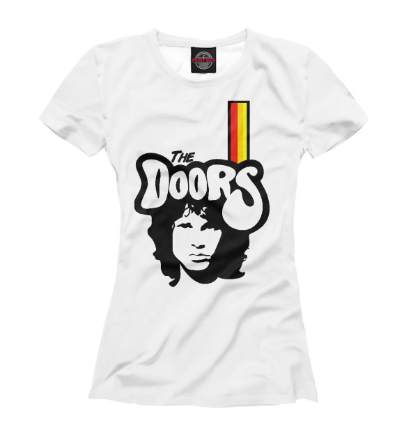 Женская футболка с изображением The Doors цвета Белый