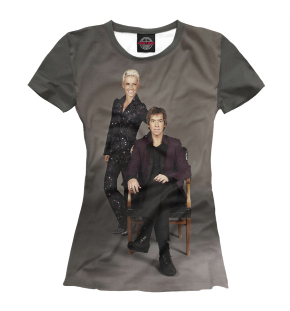 Футболка для девочек с изображением Roxette цвета Белый