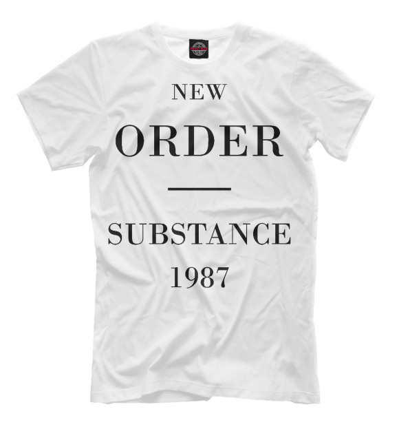 Мужская футболка с изображением New Order цвета Молочно-белый