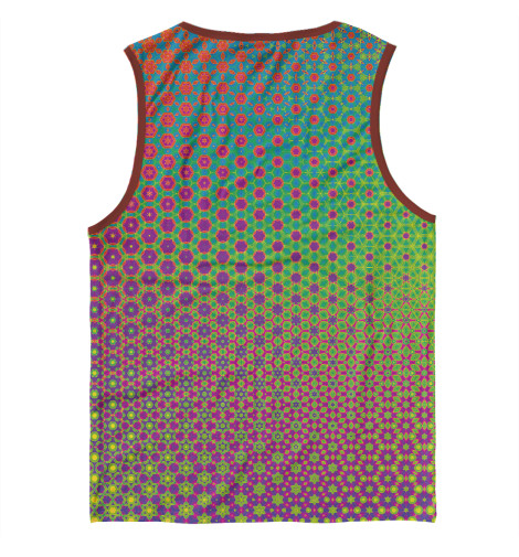

Майки Print Bar, Белый, Психоделический узор