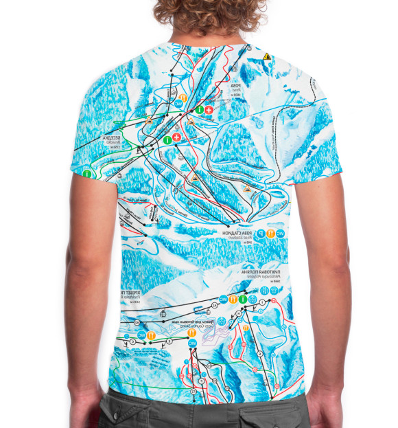 Мужская футболка с изображением Сочи цвета Белый