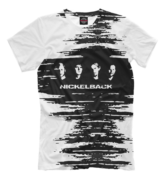 Мужская футболка с изображением Nickelback цвета Белый