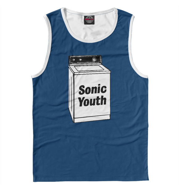 Майка для мальчика с притом Sonic Youth цвета Белый Майка для мальчика с изображением Sonic Youth цвета Белый