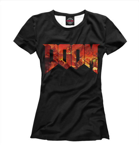 

Футболки Print Bar, Белый, Doom