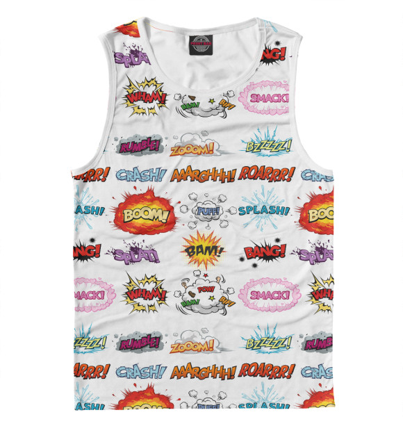 Майка для мальчика с изображением Поп-арт цвета Белый