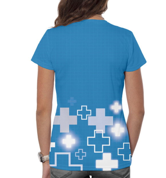 Женская футболка с изображением Медсестра цвета Белый