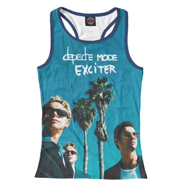 Женская майка-борцовка с изображением Exciter цвета Белый