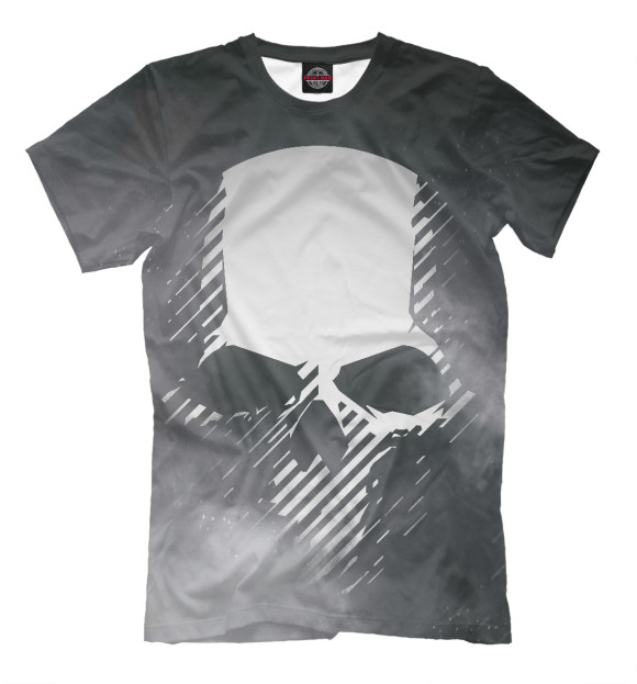 Мужская футболка с изображением Tom Clancy цвета Серый