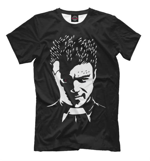 Мужская футболка с изображением Проповедник цвета Р‘РµР»С‹Р№