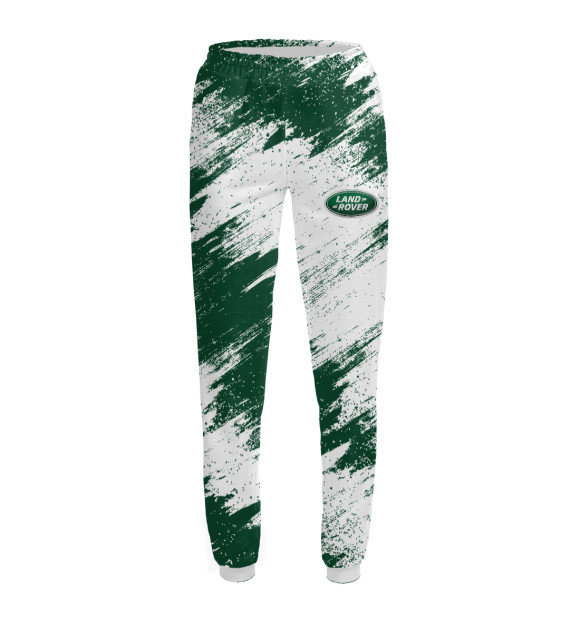 Женские спортивные штаны с изображением Land Rover цвета Белый
