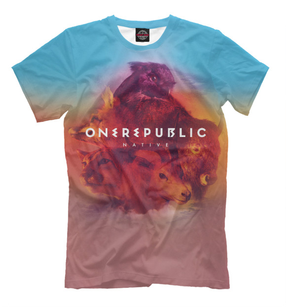 Мужская футболка с изображением OneRepublic цвета Молочно-белый