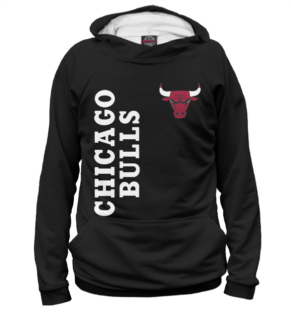 Мужское худи с изображением Chicago Bulls цвета Белый