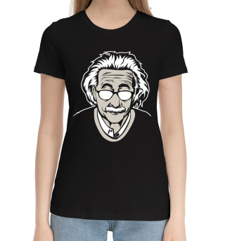 Хлопковая футболка для девочек Альберт Эйнштейн