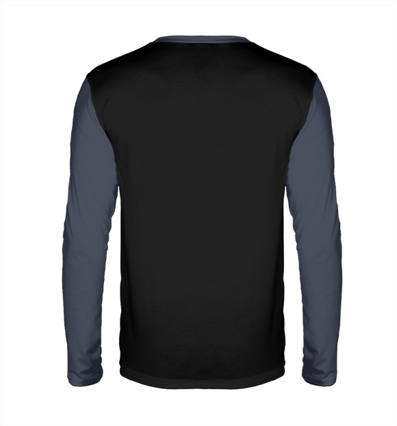 Мужской лонгслив с изображением Создание киборга цвета Белый