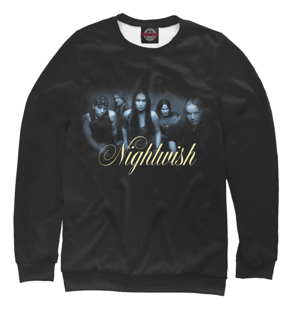 Свитшот для девочек с изображением Nightwish цвета Белый