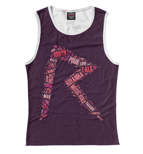 

Майки Print Bar, Белый, Rihanna