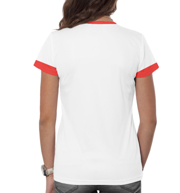 Женская футболка с изображением Кот да Винчи цвета Белый