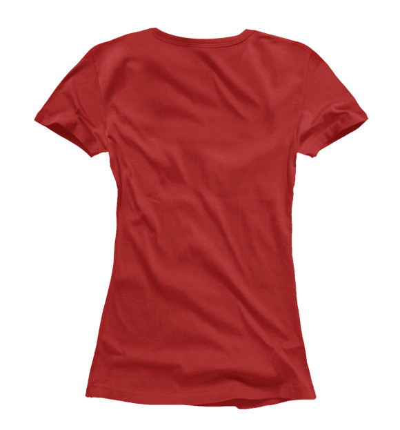 Футболка для девочек с изображением Style in red цвета Белый