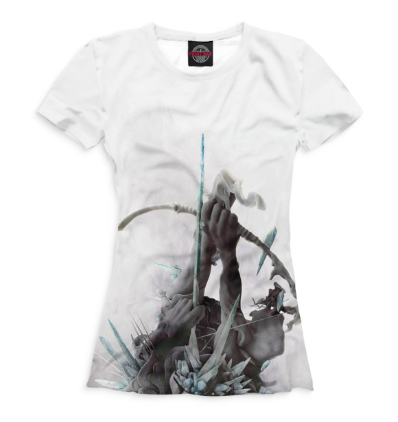 Женская футболка с изображением The Hunting Party цвета Белый