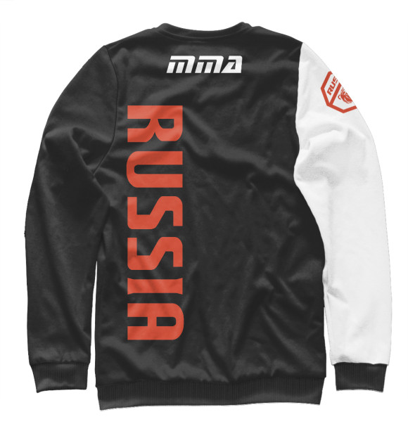 Свитшот для девочек с изображением MMA Russia цвета Р‘РµР»С‹Р№