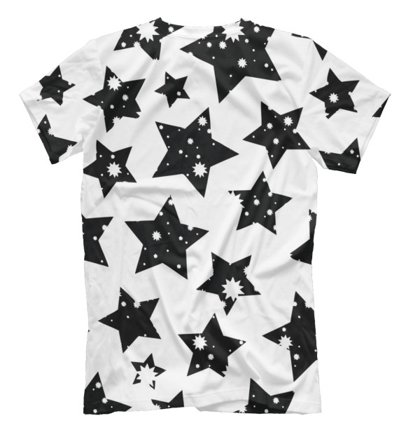 Мужская футболка с изображением Звездочки цвета Белый