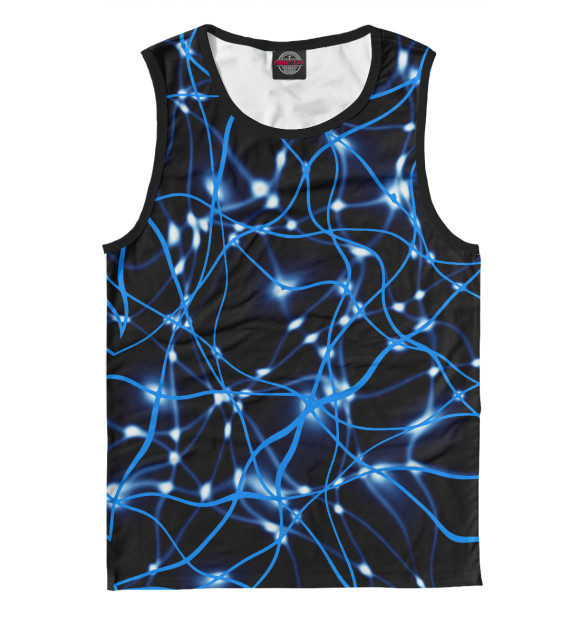 Мужская майка с изображением Matrix цвета Белый