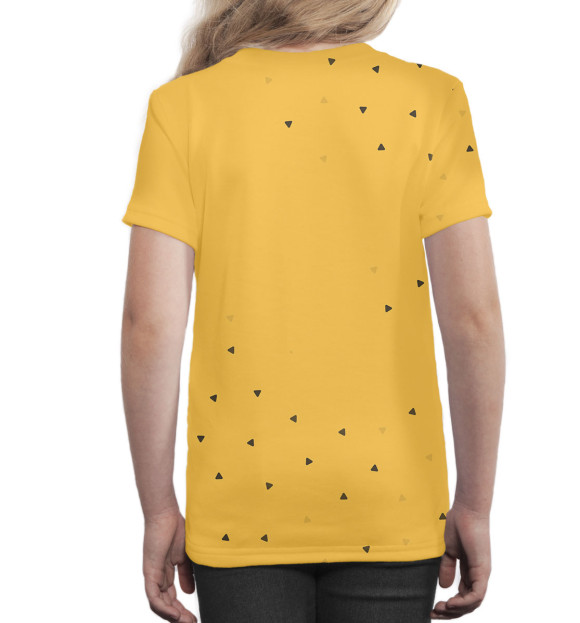 Футболка для девочек с изображением 45 лет цвета Белый