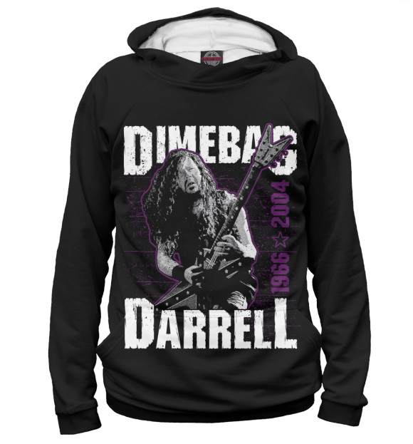 Мужское худи с изображением Dimebag Darrell цвета Белый