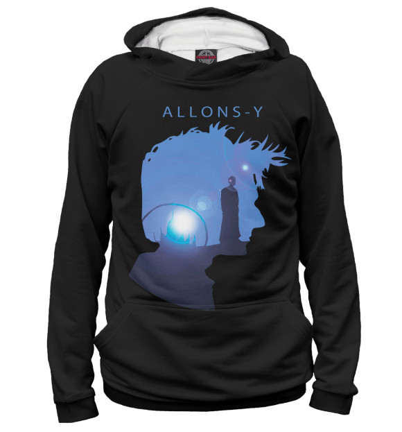 Мужское худи с притом Доктор цвета Белый Мужское худи с изображением Доктор цвета Белый