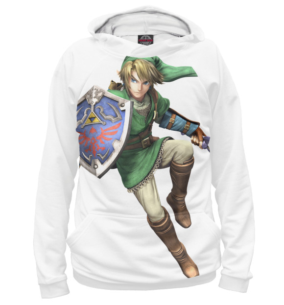 Худи для мальчика с изображением The Legend of Zelda цвета Белый