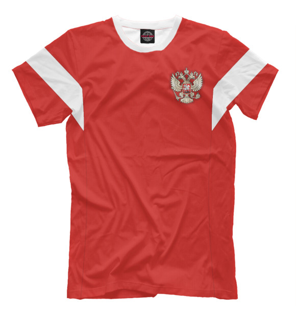 Мужская футболка с изображением Форма Сборной России цвета Светло-коричневый