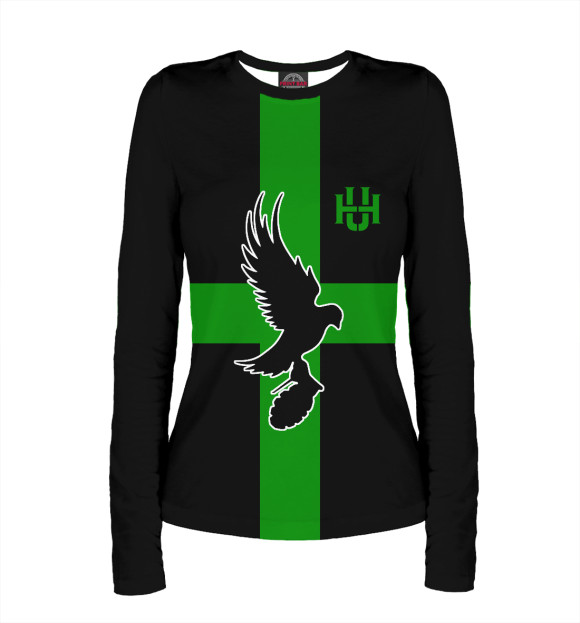 Женский лонгслив с изображением Hollywood Undead цвета Белый