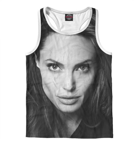

Майки борцовки Print Bar, Белый, Анджелина Джоли