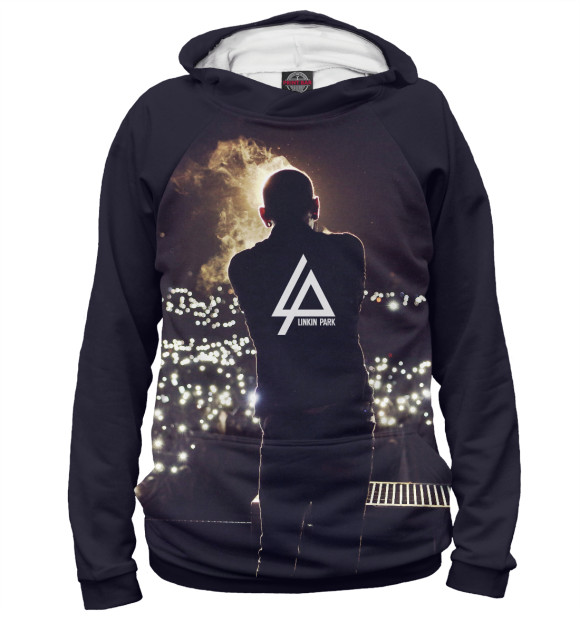 Женское худи с изображением Linkin Park цвета Белый