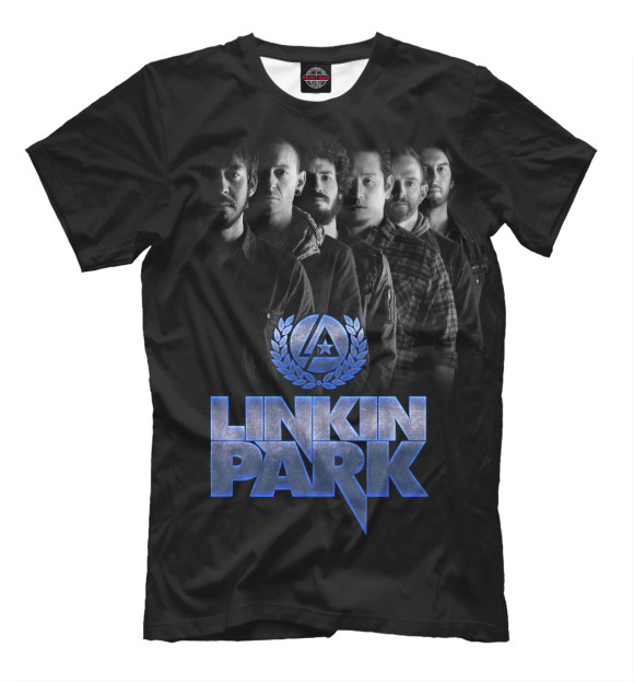 Мужская футболка с изображением Linkin Park цвета Черный